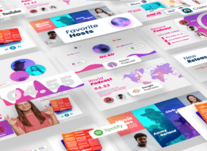 AE模板-音乐播放器音频可视化波形动画 Podcast Radio Visualizer