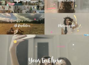 FCPX插件-4k彩色液体图形标题排版视频包装动画