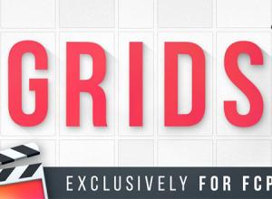 FCPX插件-多屏框视频图片分屏转场过渡预设动画