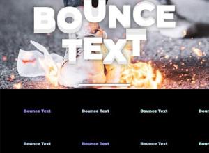 FCPX插件-16组4K弹跳文本动画预设