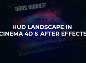 AE/C4D制作旋转科技感地形动画教程