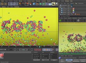 C4D Octane基础教程讲解小球汇聚文字三维动画