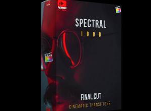 FCPX插件-1000组扭曲模糊旋转冲击聚焦视频无缝转场预设