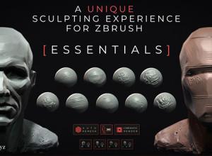 Zbrush 2021粘土人物雕塑角色数字雕刻工具包V1.2