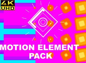 AE模板-100+MG图形运动元素包 Motion Element Pack