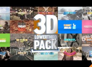 AE模板-三维文字字幕包 3D Titles Pack