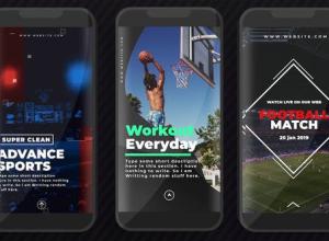 FCPX插件- 25个竖屏INS体育包装动画