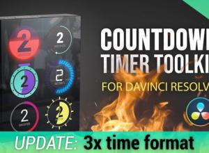 达芬奇预设-秒表倒计时动画工具包 Countdown Timer Toolkit