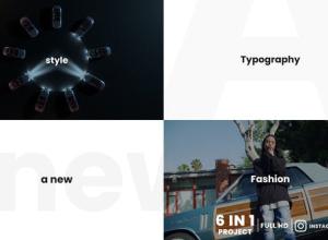 AE模板-踩踏排版文字图片视频快闪片头 Stomp Typography Opener