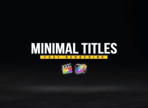 FCPX插件-24组文字排版标题设计字幕动画 Minimal Titles Pack for FCPX