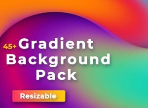 AE模板-45组3D抽象渐变背景动画 Gradient Backgrounds Pack