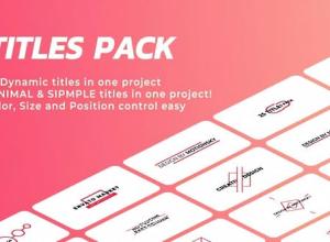 达芬奇模板预设-25组现代简洁文字标题动画 Ingenious Titles Pack