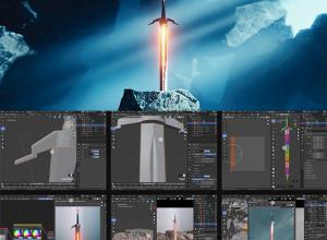 Blender石中剑影视级实例制作完整流程视频教程