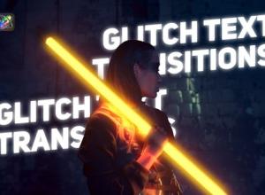 FCPX插件-故障文本过渡视频文字转场预设