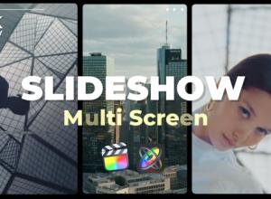 FCPX模板-多屏幕幻灯片视频展示片头开场