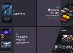 AE模板-广告应用演示iPhone手机APP动画片头 Clean App Promo