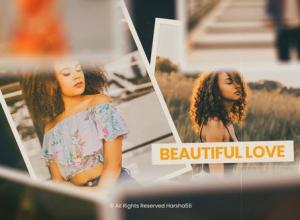 AE模板-情人节复古婚礼美好回忆照片相册片头 Photo Slideshow