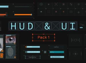 AE模板-科技感HUD元素用户界面动画 HUD & UI