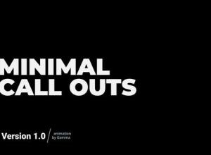 FCPX插件-14个时尚简洁呼叫指示线字幕动画 Minimal Call Outs