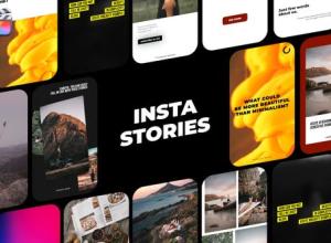 FCPX插件-16个时尚INS竖屏视频包装动画 Instagram Stories