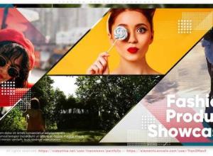 AE模板-多彩图形过渡时尚时装秀展示片头 Fashion Product Showcase