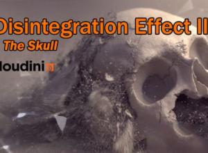 Houdini刚体模拟骷髅头破碎粒子消散特效教程 第二季