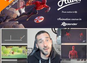 Blender大师级角色动作动画训练视频教程+中英文字幕