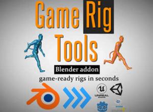 Blender人物角色绑定导出插件 Game Rig Tools+使用教程