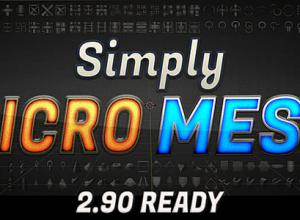 Blender网格模型生成插件 Simply Micro Mesh 2.93