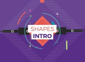 AE模板-创意MG形状图形Logo动画 Shapes Intro