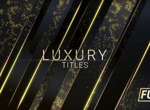 AE模板-奢华电影音乐活动开幕盛典颁奖典礼文字标题动画 Luxury Titles