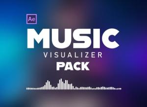 AE模板-单曲专辑音乐波形可视化动画 Music Visualizer Pack