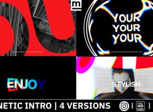 AE模板-时尚节奏感故障失真宣传片头 Fashion Beat Promo