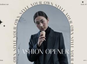 AE模板-4K时尚视频人物宣传片头 Fast Fashion Opener
