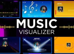 AE模板-波形音乐可视化波形动画 Music Visualizer Pack