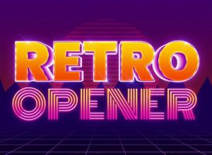 AE模板-时尚复古霓虹灯视频开场 Retro Opener
