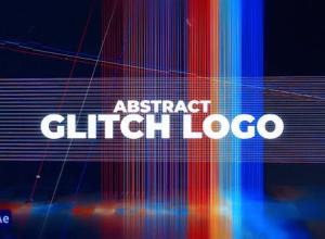 AE模板-抽象故障信号logo动画开场 Abstract Glitch Reveal