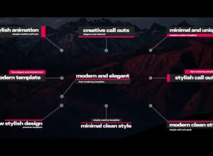 达芬奇预设-9组创意文字标题指示线呼出动画 Creative Call Outs