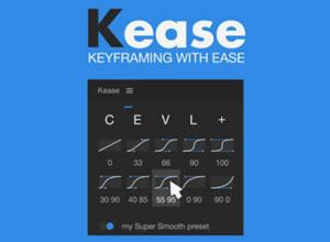 关键帧调节控制操作工具AE脚本 Kease v2.1.4 + 使用教程