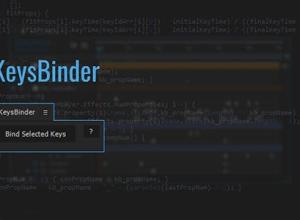 关键帧组合滑块整体控制AE脚本 KeysBinder v1.05