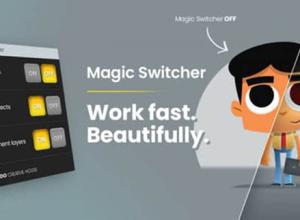 快速打开关闭效果图层样式和调整图层AE脚本 Magic Switcher V1.0
