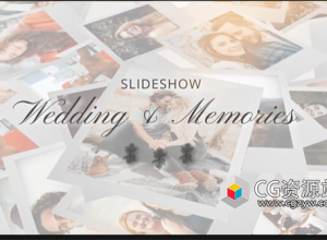 AE模板-浪漫爱情回忆婚礼家庭照片幻灯片 Memories - Wedding Gallery
