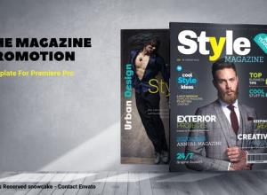 PR预设-三维书籍小册子封面杂志宣传 The Magazine Promotion