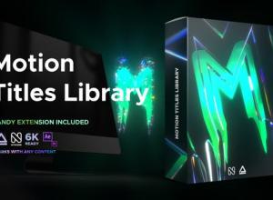 AE模板脚本-200+炫酷科幻霓虹灯VHS文字标题动画预设