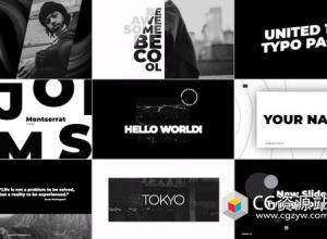 FCPX插件-4K文字标题图片排版动画 Typography Titles