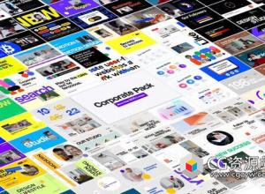 AE模板-214组商务公司简介信息图表视频宣传栏目包装排版片头