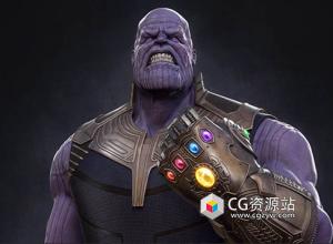 ZBrush灭霸三维模型角色雕塑工作流程雕刻教程