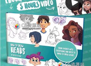 头像绘画电子书PDF和PS视频教程+中英文字幕