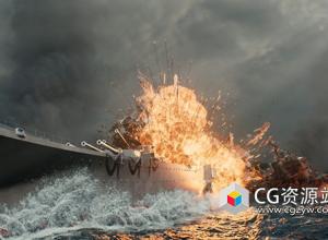 Houdini战舰毁坏爆炸特效视频教程