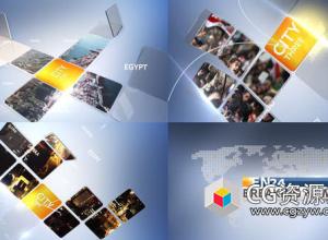 AE模板-广播设计新闻快讯栏目包装片头 Breaking News Pack 03